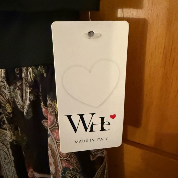 NWT flowy wide legged pants, sheer overlay with black lining - Picture 2 of 5